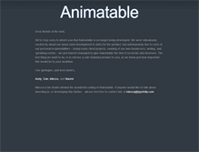 Tablet Screenshot of animatable.com